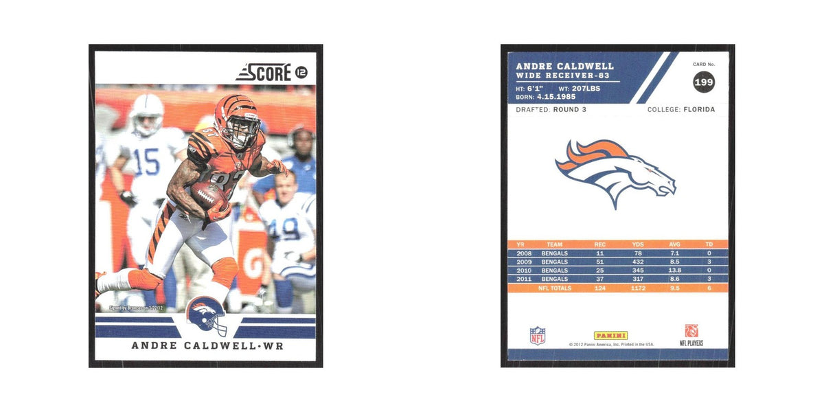 2012 Score Andre Caldwell Broncos #199