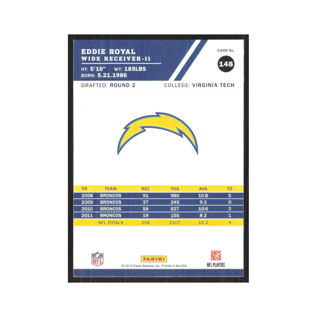 2012 Score Eddie Royal San Diego Chargers #148