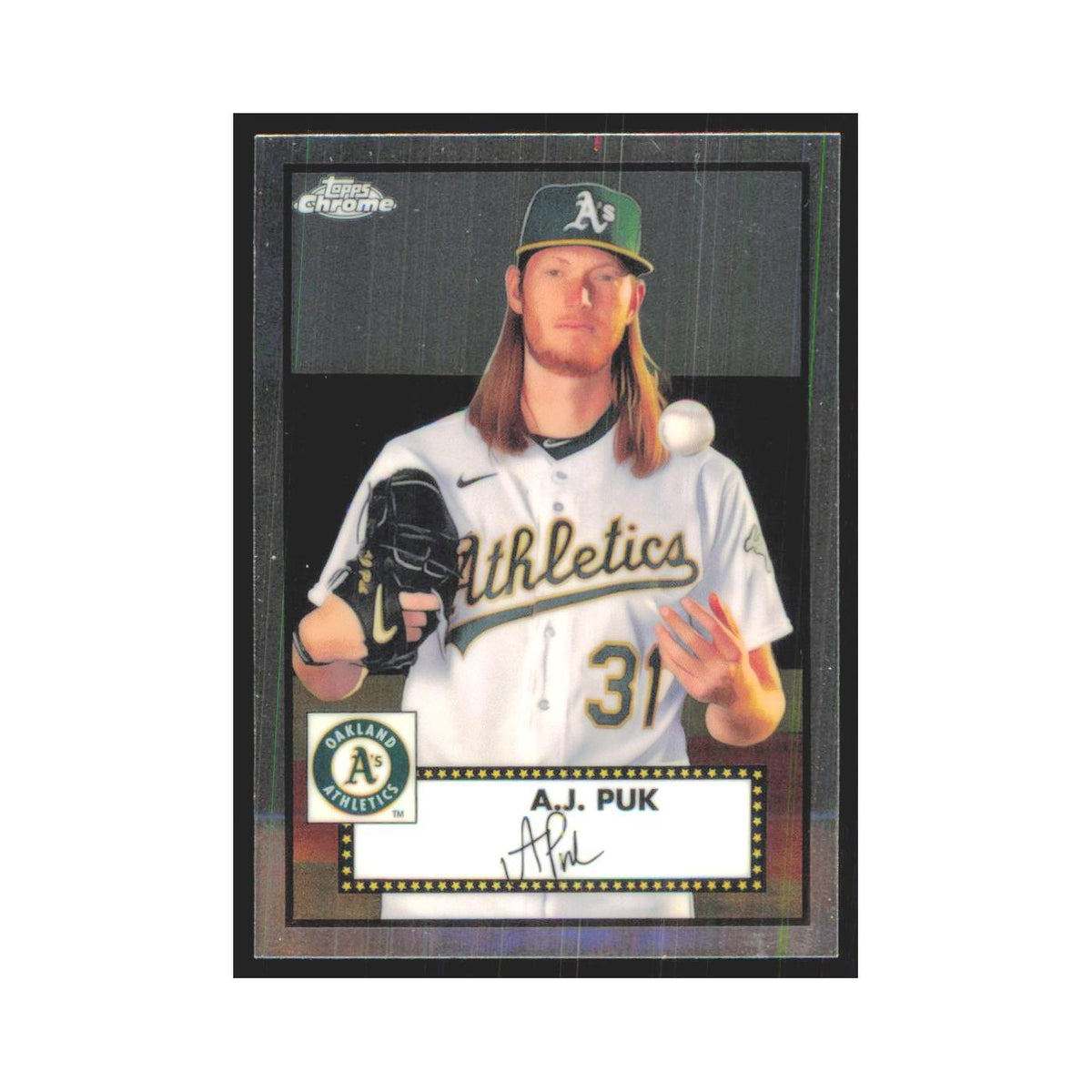 2021 Topps Chrome A.J. Puk Athletics #418