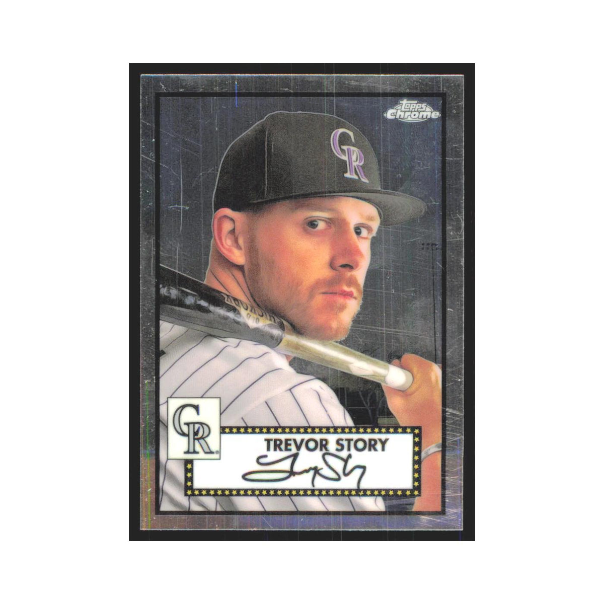 2021 Topps Chrome Trevor Story Rockies #177