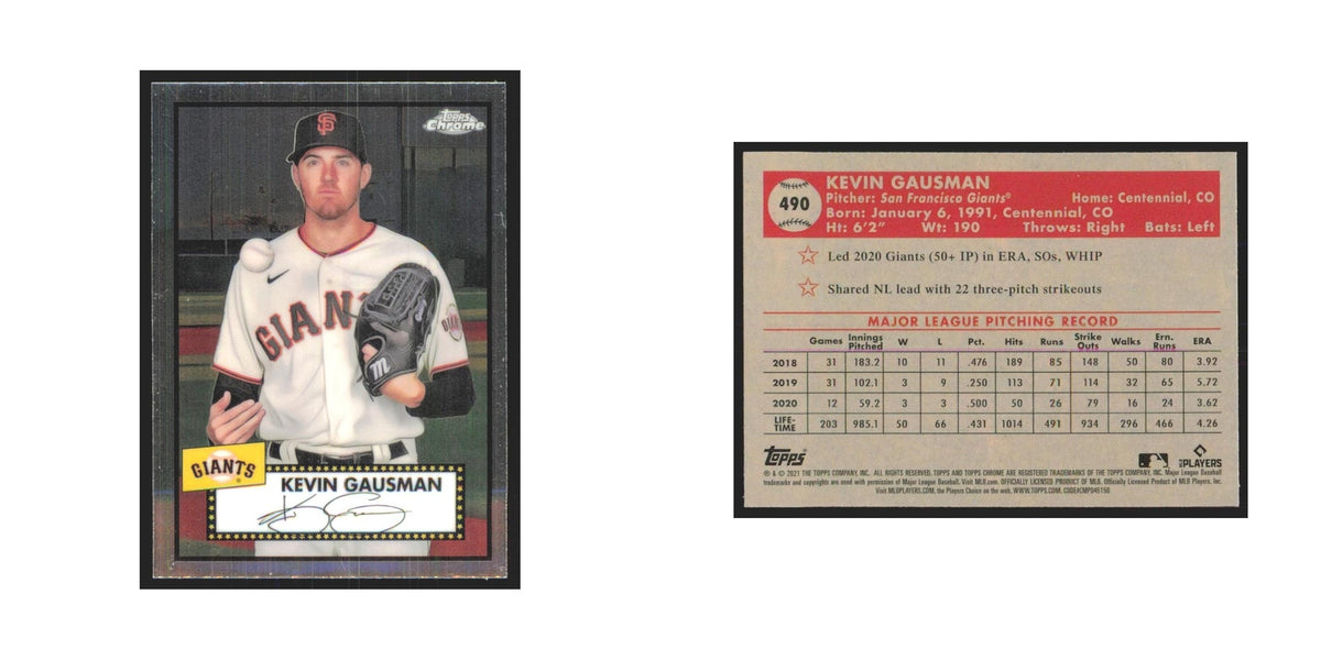 2021 Topps Chrome Kevin Gausman Giants #490