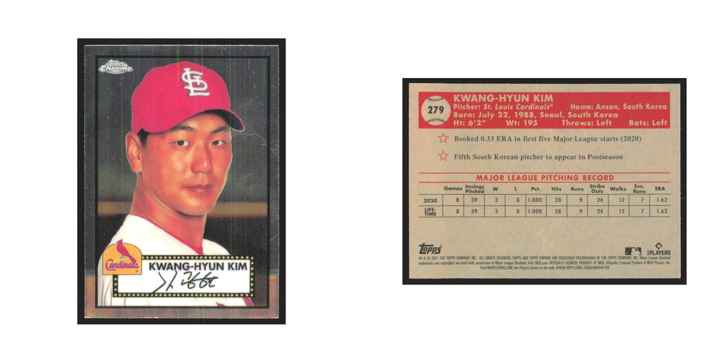 2021 Topps Chrome Kwang-Hyun Kim Cardinals #279