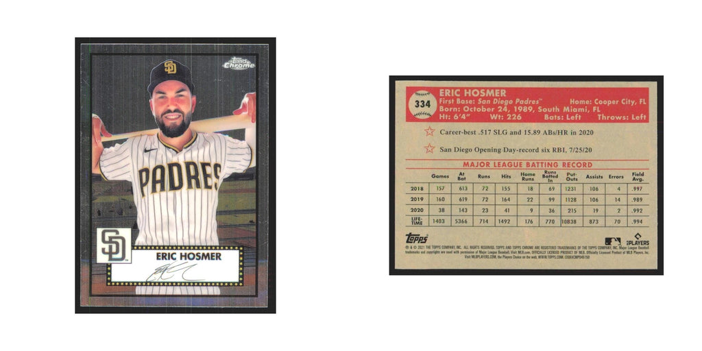 2021 Topps Chrome Eric Hosmer Padres #334