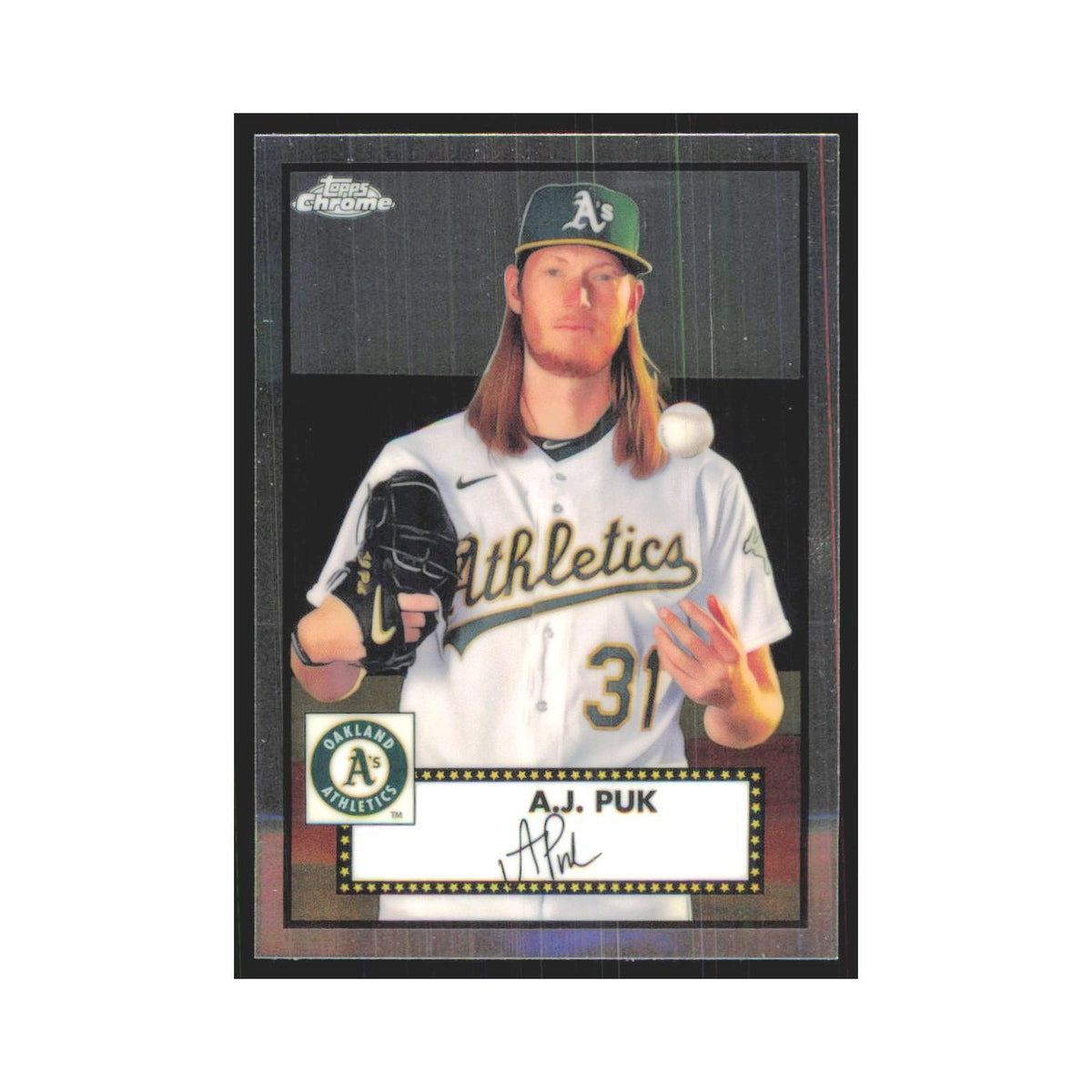 2021 Topps Chrome A.J. Puk Athletics #418