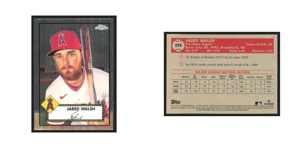 2021 Topps Chrome Jared Walsh Angels #258