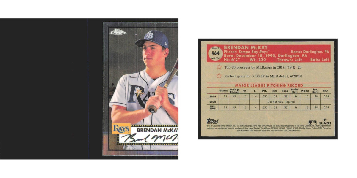 2021 Topps Chrome Brendan McKay Rays #464