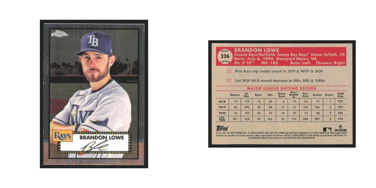 2021 Topps Chrome Brandon Lowe Rays #326
