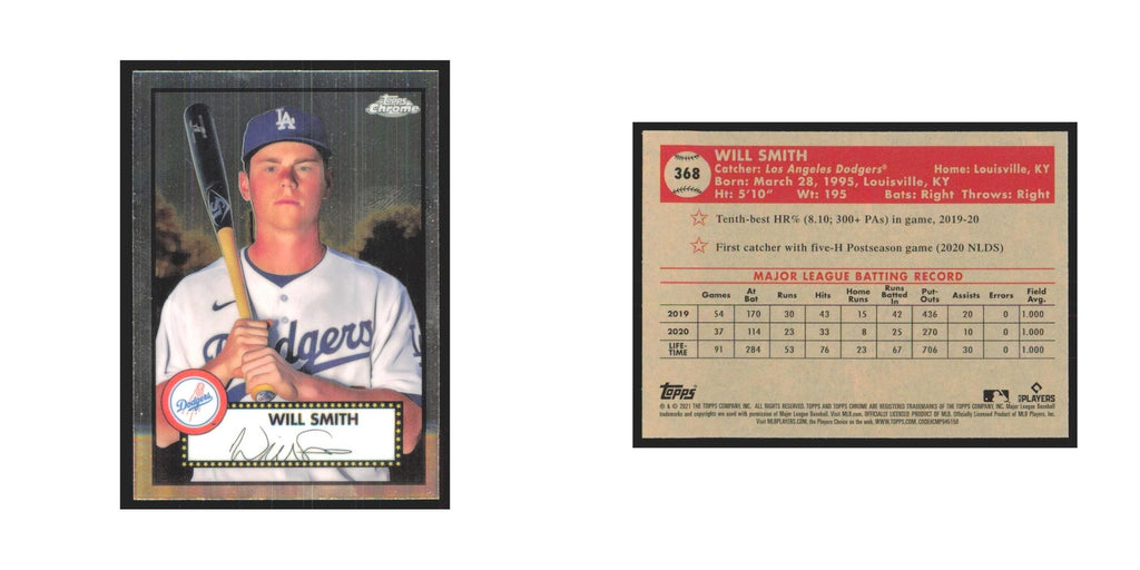 2021 Topps Chrome Will Smith Dodgers #368