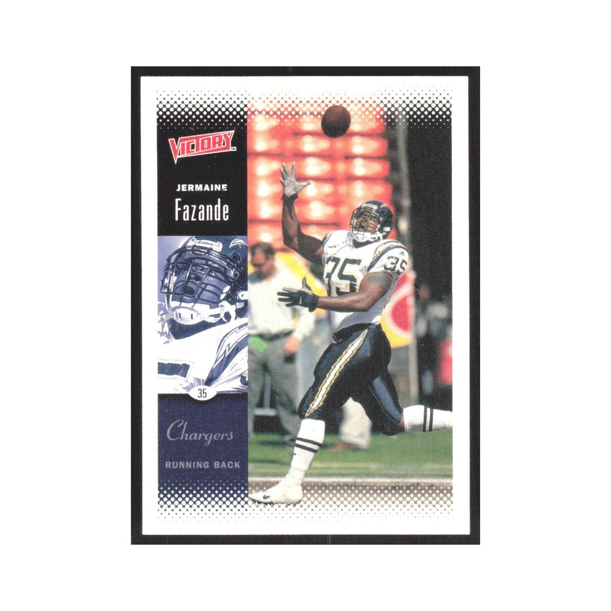 2000 Upper Deck Victory Jermaine Fazande San Diego Chargers #155