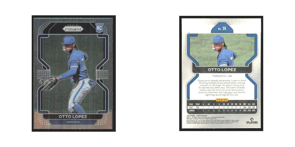 2022 Panini Prizm Otto Lopez RC Blue Jays #36