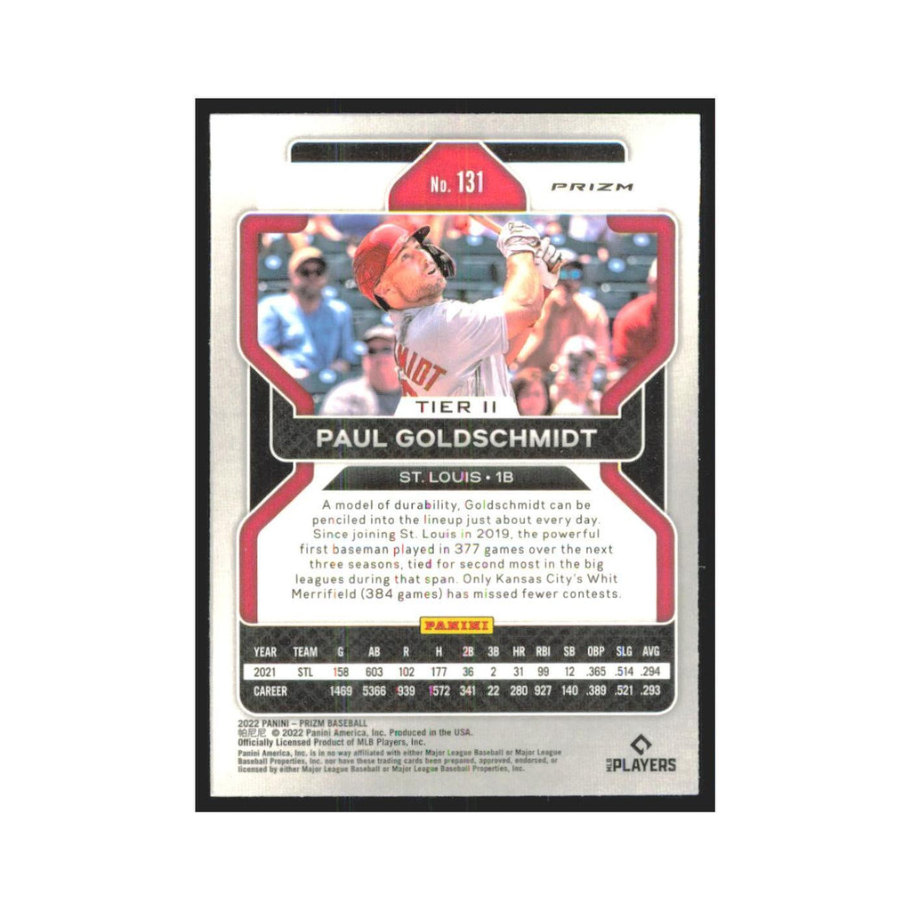 2022 Panini Prizm Red White & Blue Paul Goldschmidt Cardinals #131