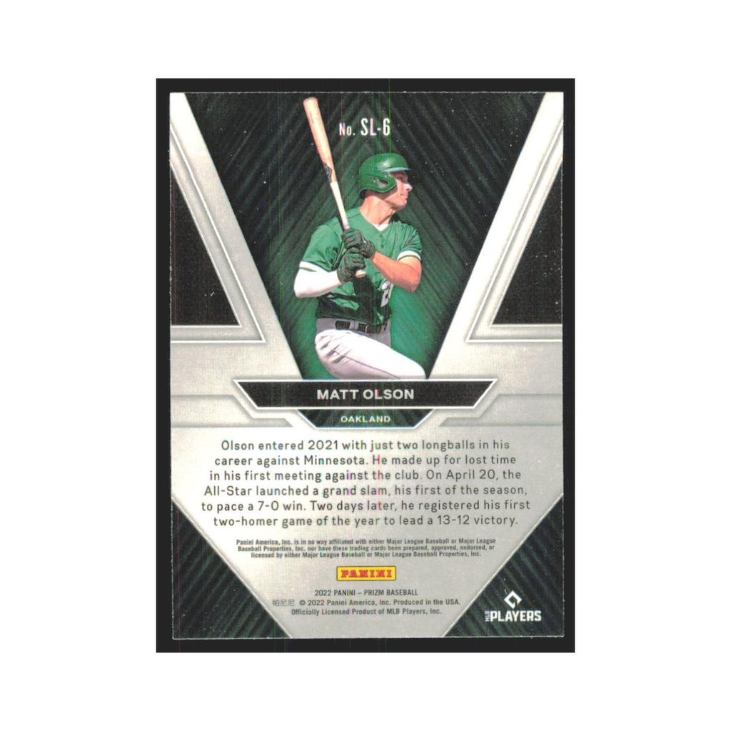 2022 Panini Prizm Matt Olson Athletics #SL-6