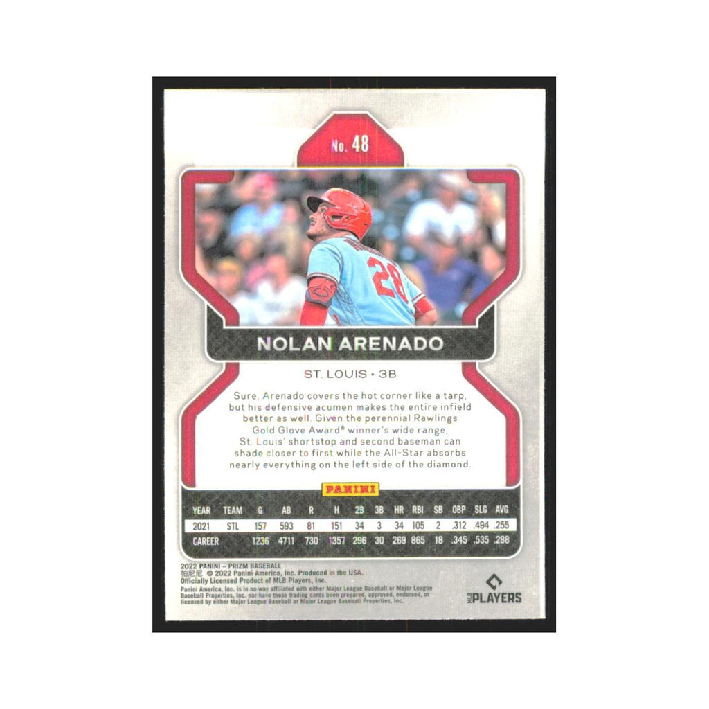 2022 Panini Prizm Nolan Arenado Cardinals #48