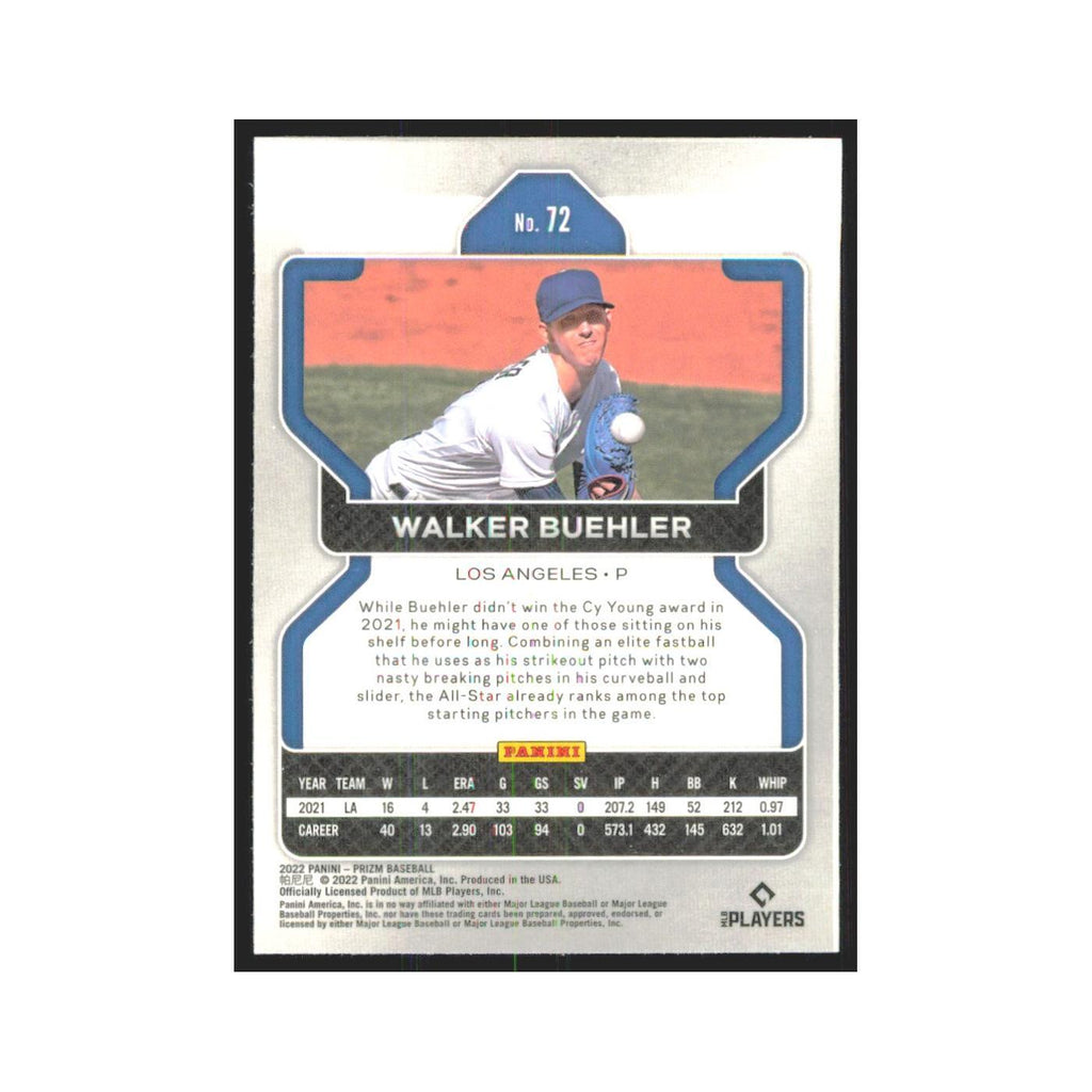2022 Panini Prizm Walker Buehler Dodgers #72