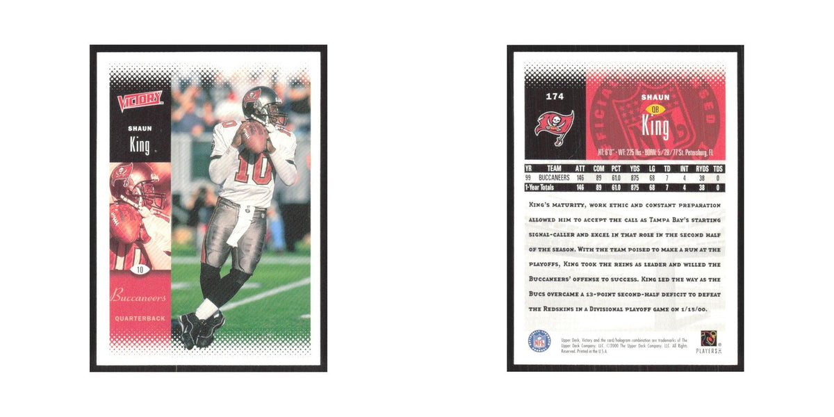 2000 Upper Deck Victory Shaun King Buccaneers #174