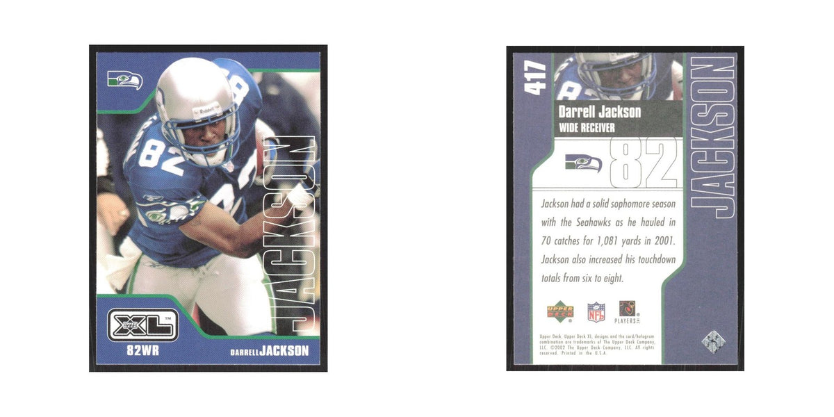 2002 Upper Deck XL Darrell Jackson Seahawks #417