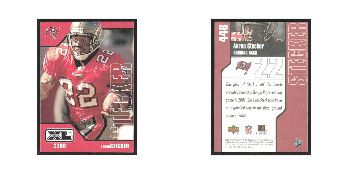 2002 Upper Deck XL Aaron Stecker Buccaneers #446