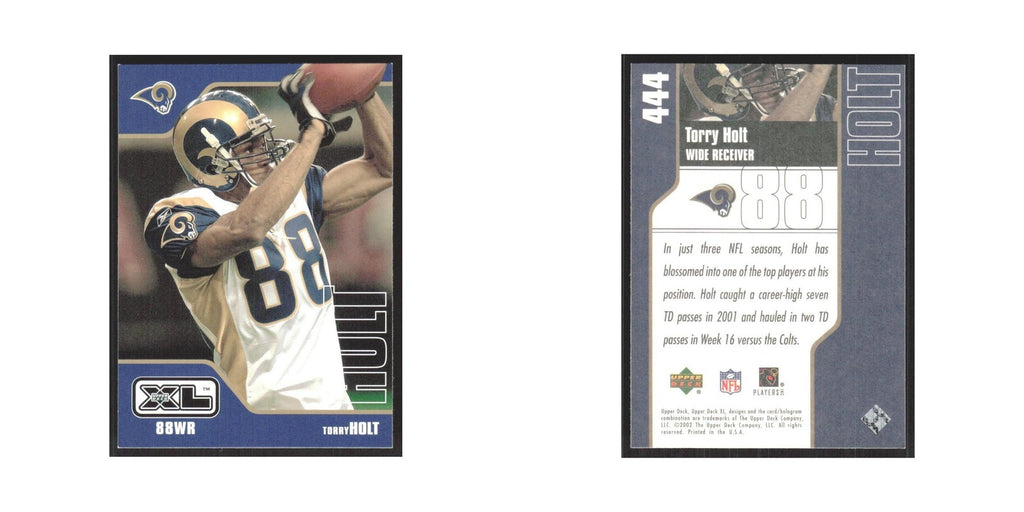 2002 Upper Deck XL Torry Holt St. Louis Rams #444