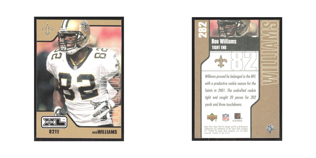 2002 Upper Deck XL Boo Williams Saints #282