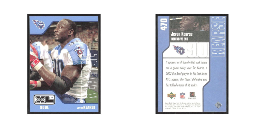 2002 Upper Deck XL Jevon Kearse Titans #470