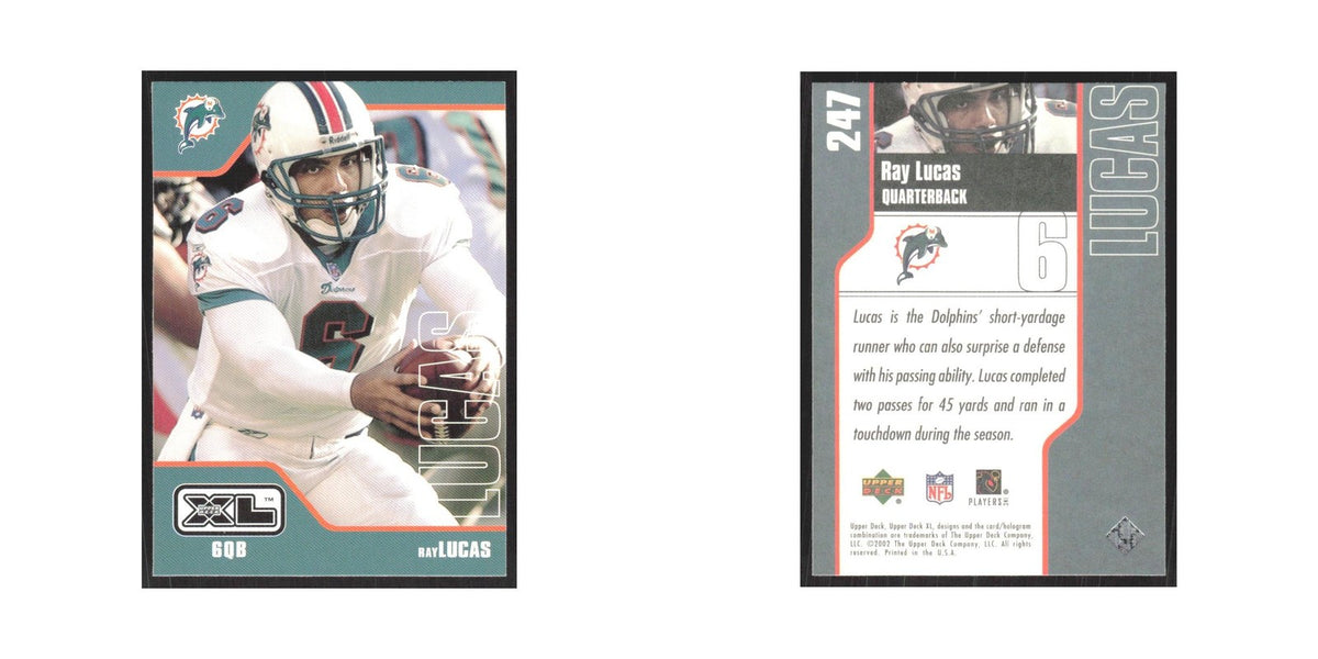 2002 Upper Deck XL Ray Lucas Dolphins #247