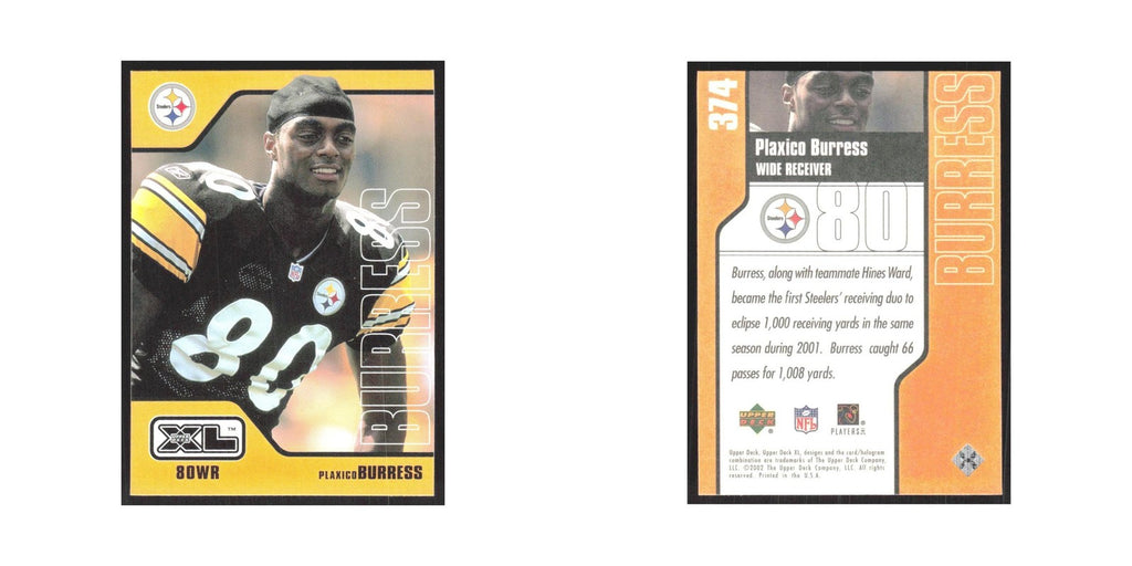 2002 Upper Deck XL Plaxico Burress Steelers #374
