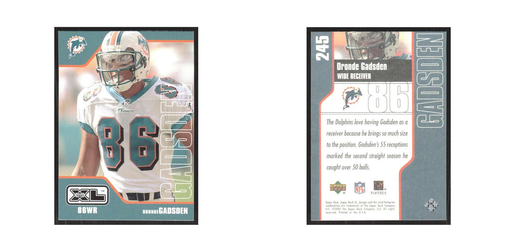 2002 Upper Deck XL Oronde Gadsden Dolphins #245