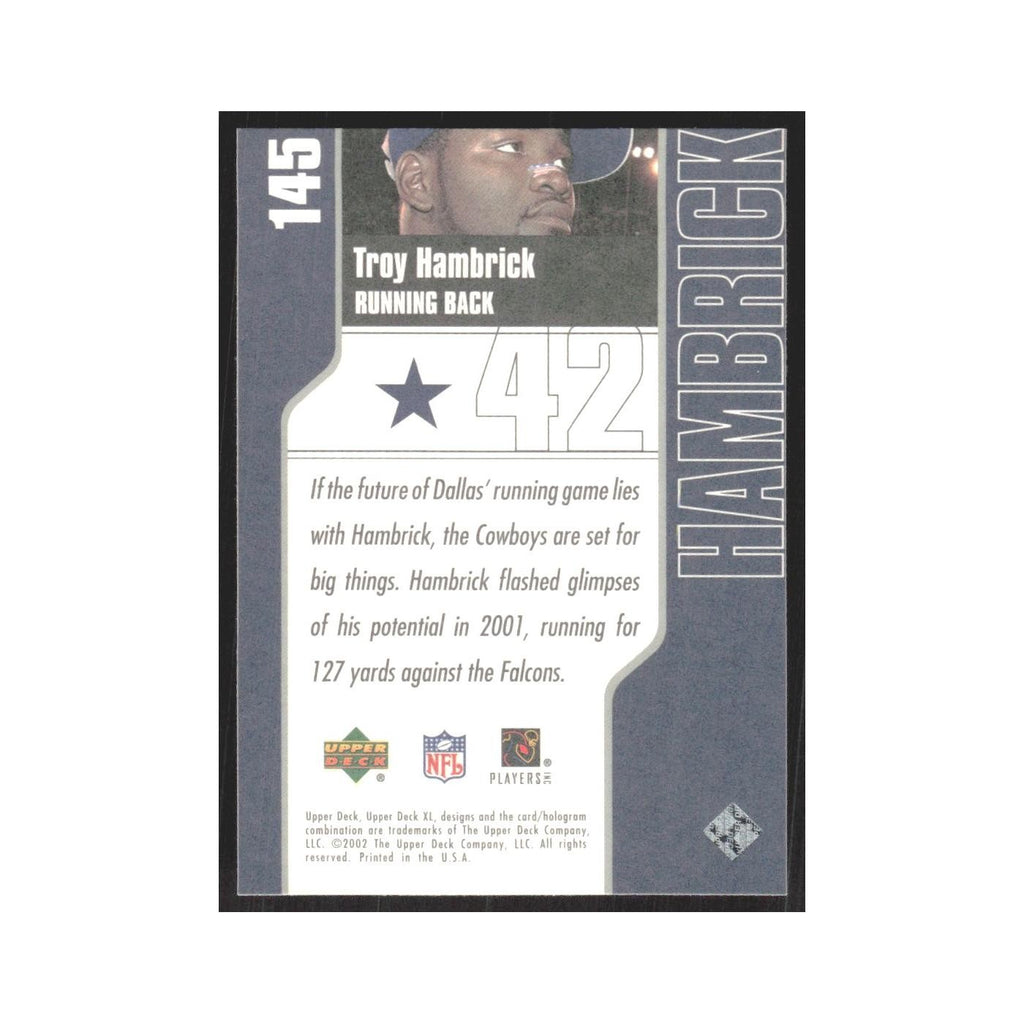 2002 Upper Deck XL Troy Hambrick Cowboys #145