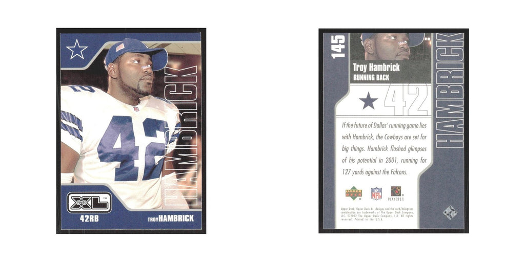 2002 Upper Deck XL Troy Hambrick Cowboys #145