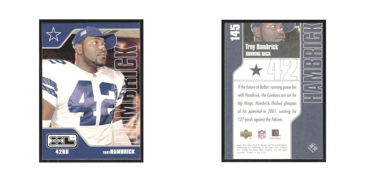 2002 Upper Deck XL Troy Hambrick Cowboys #145