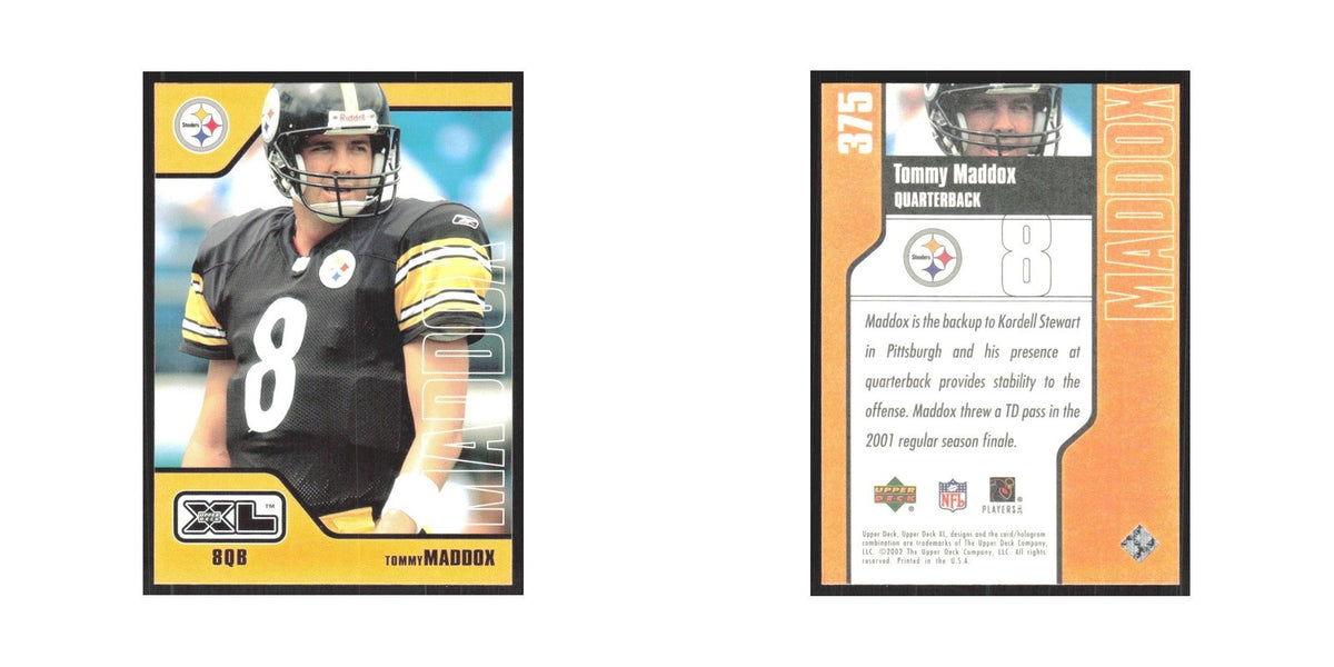 2002 Upper Deck XL Tommy Maddox Steelers #375