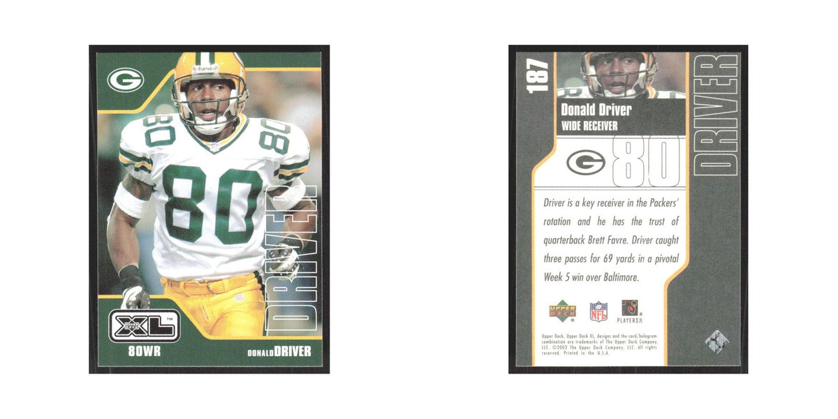 2002 Upper Deck XL Donald Driver Packers #187