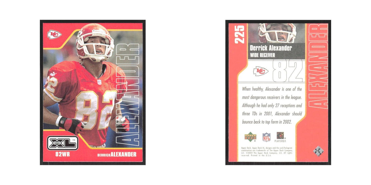 2002 Upper Deck XL Derrick Alexander Chiefs #225