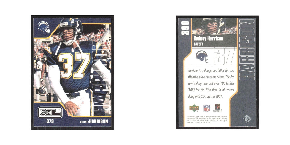 2002 Upper Deck XL Rodney Harrison San Diego Chargers #390