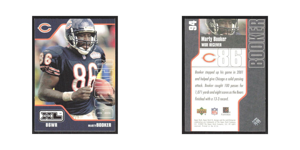 2002 Upper Deck XL Marty Booker Bears #94