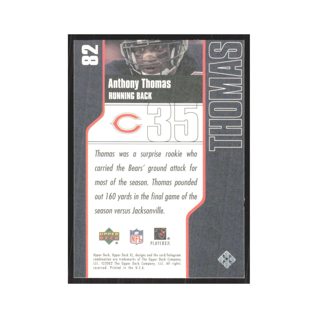 2002 Upper Deck XL Anthony Thomas Bears #82