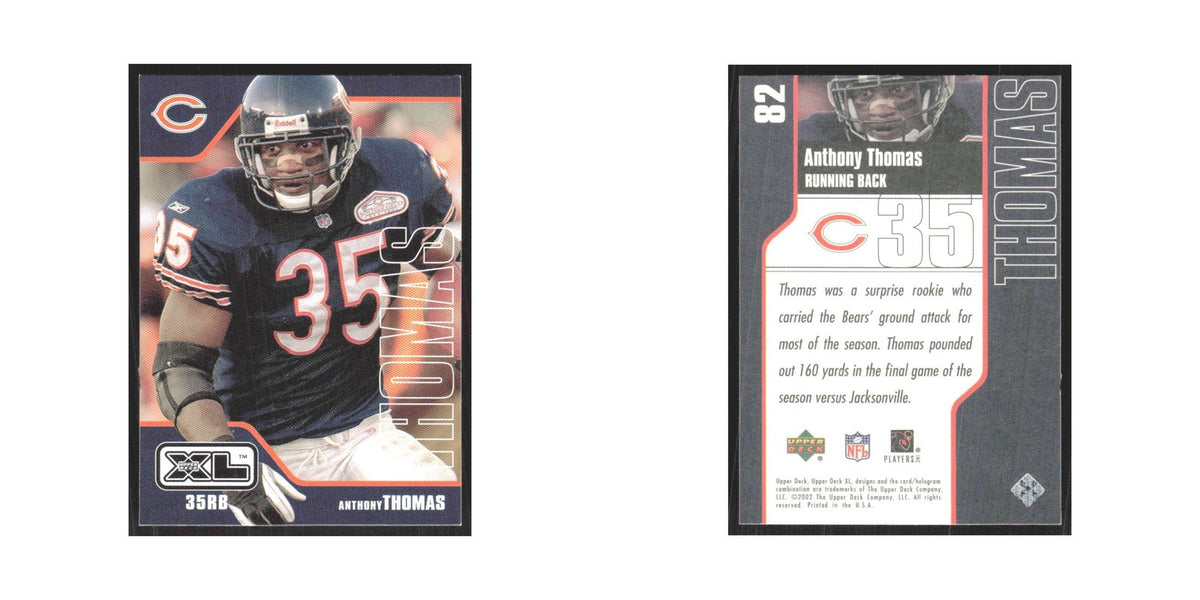 2002 Upper Deck XL Anthony Thomas Bears #82