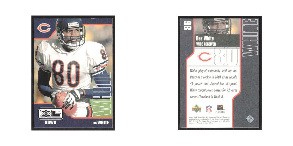 2002 Upper Deck XL Dez White Bears #86