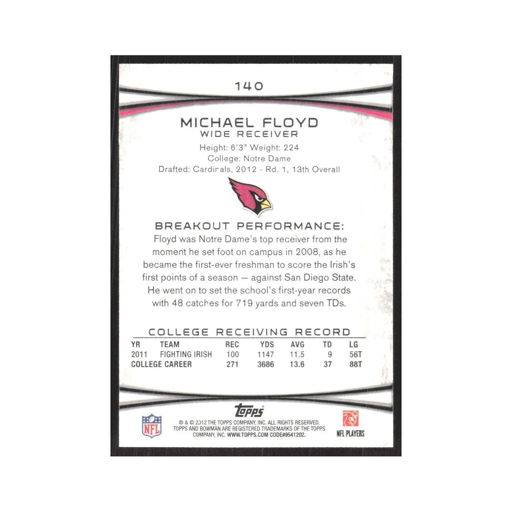 2012 Bowman Michael Floyd RC Cardinals #140