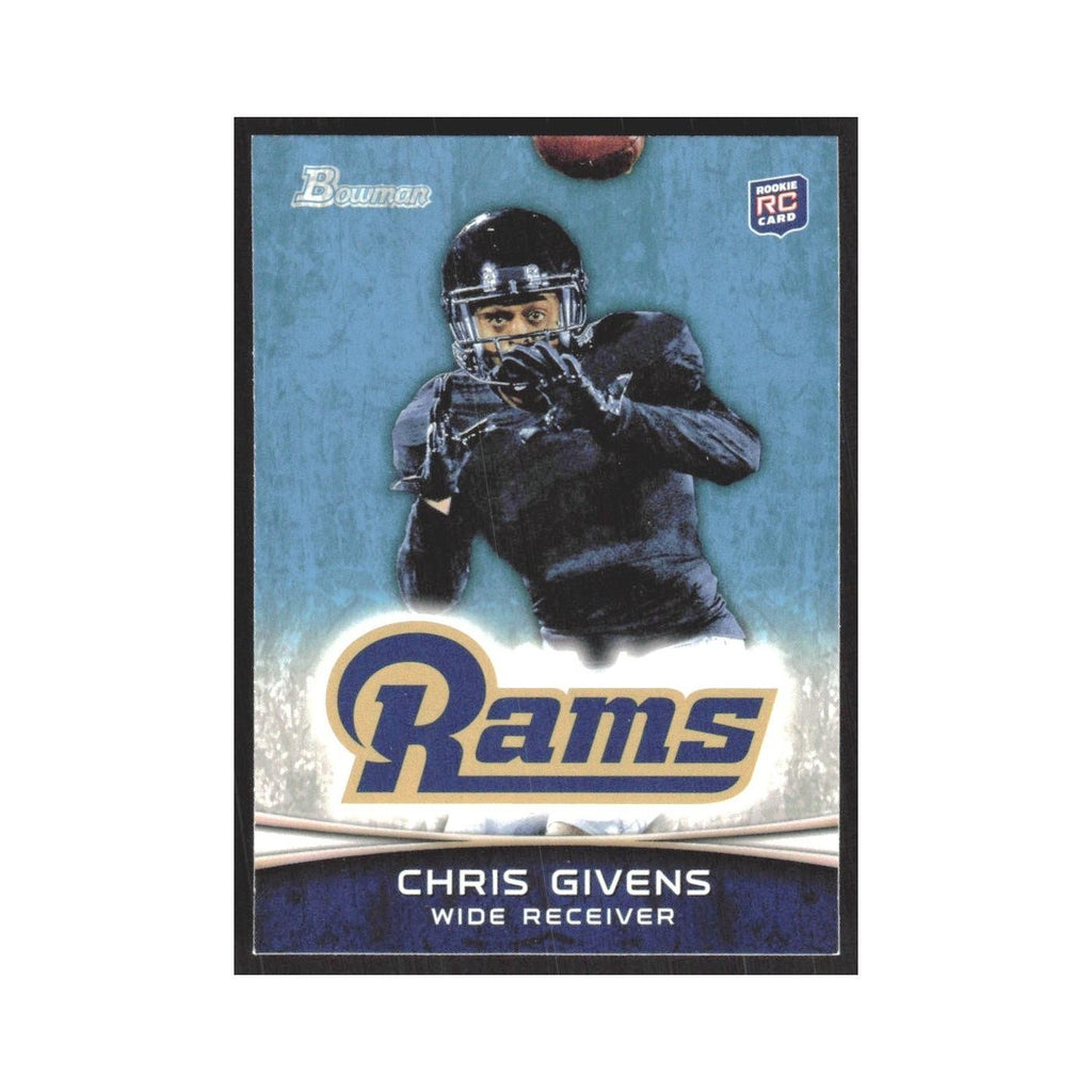 2012 Bowman Chris Givens RC St. Louis Rams #179