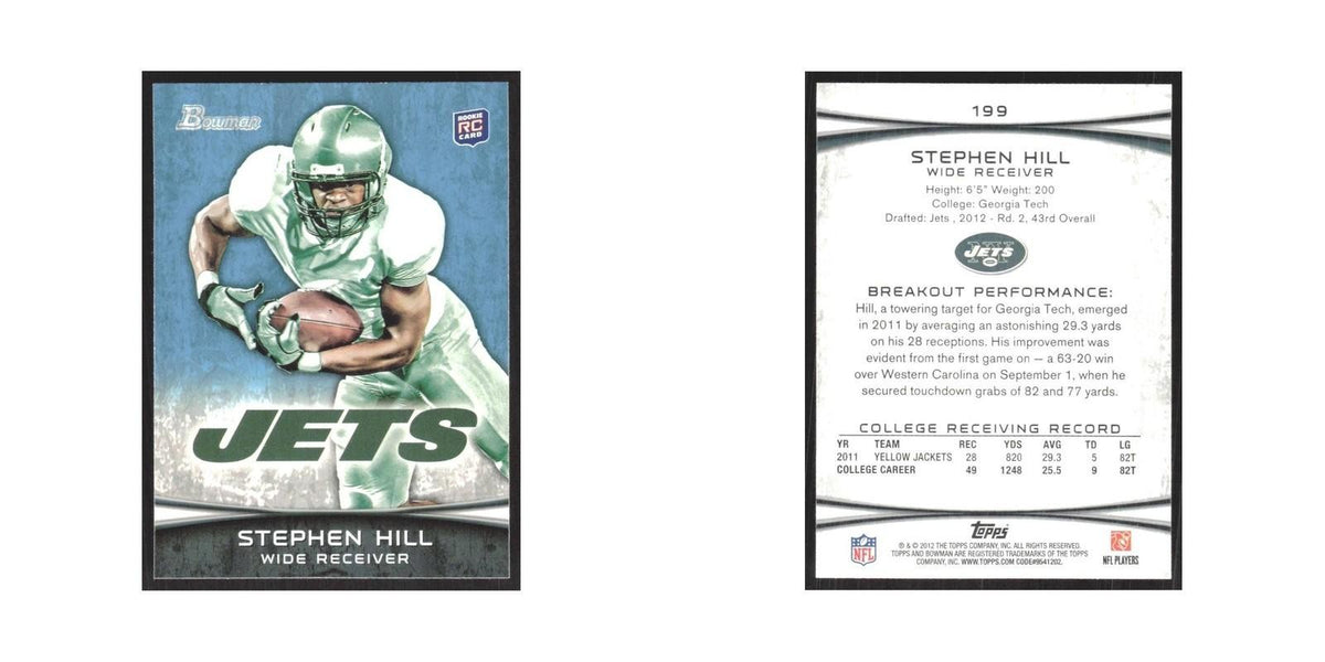 2012 Bowman Stephen Hill RC Jets #199