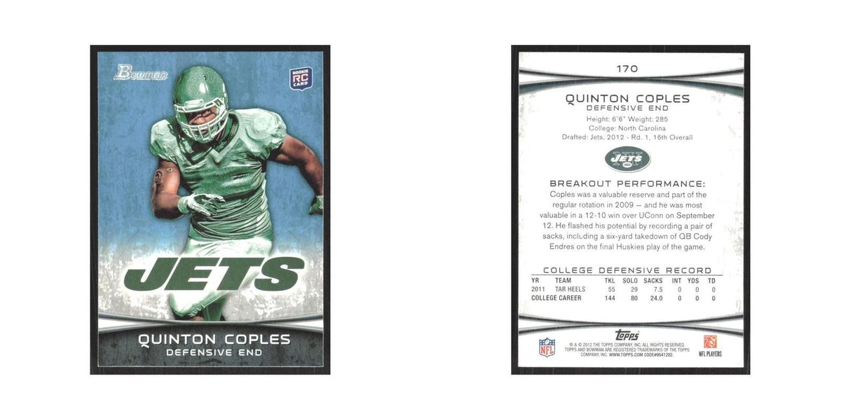 2012 Bowman Quinton Coples RC Jets #170