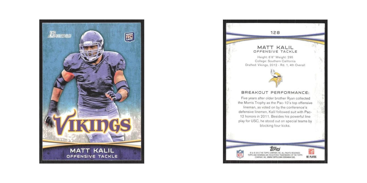 2012 Bowman Matt Kalil RC Vikings #128