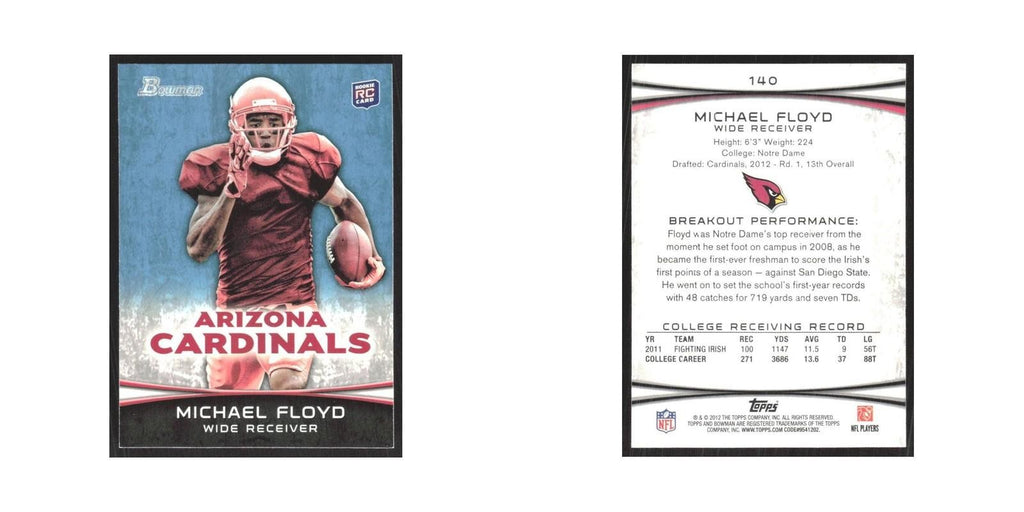 2012 Bowman Michael Floyd RC Cardinals #140