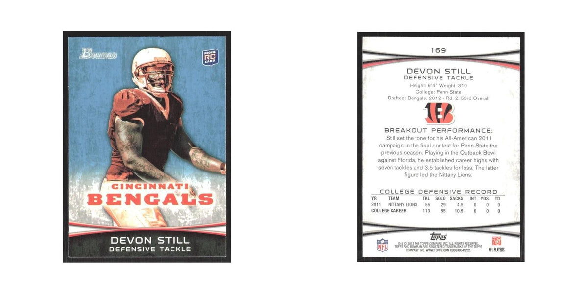2012 Bowman Devon Still RC Bengals #169