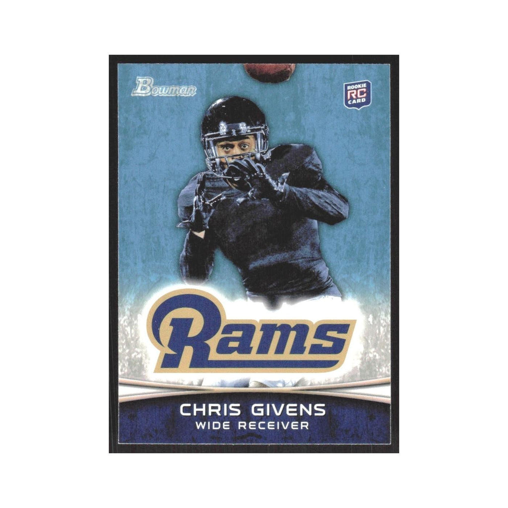 2012 Bowman Chris Givens RC St. Louis Rams #179