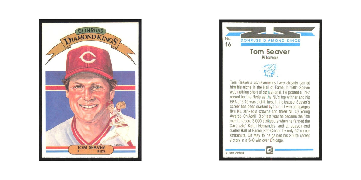 1982 Donruss Tom Seaver Reds #16