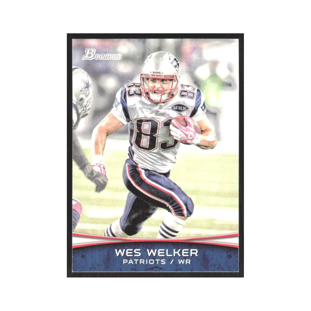 2012 Bowman Wes Welker Patriots #59