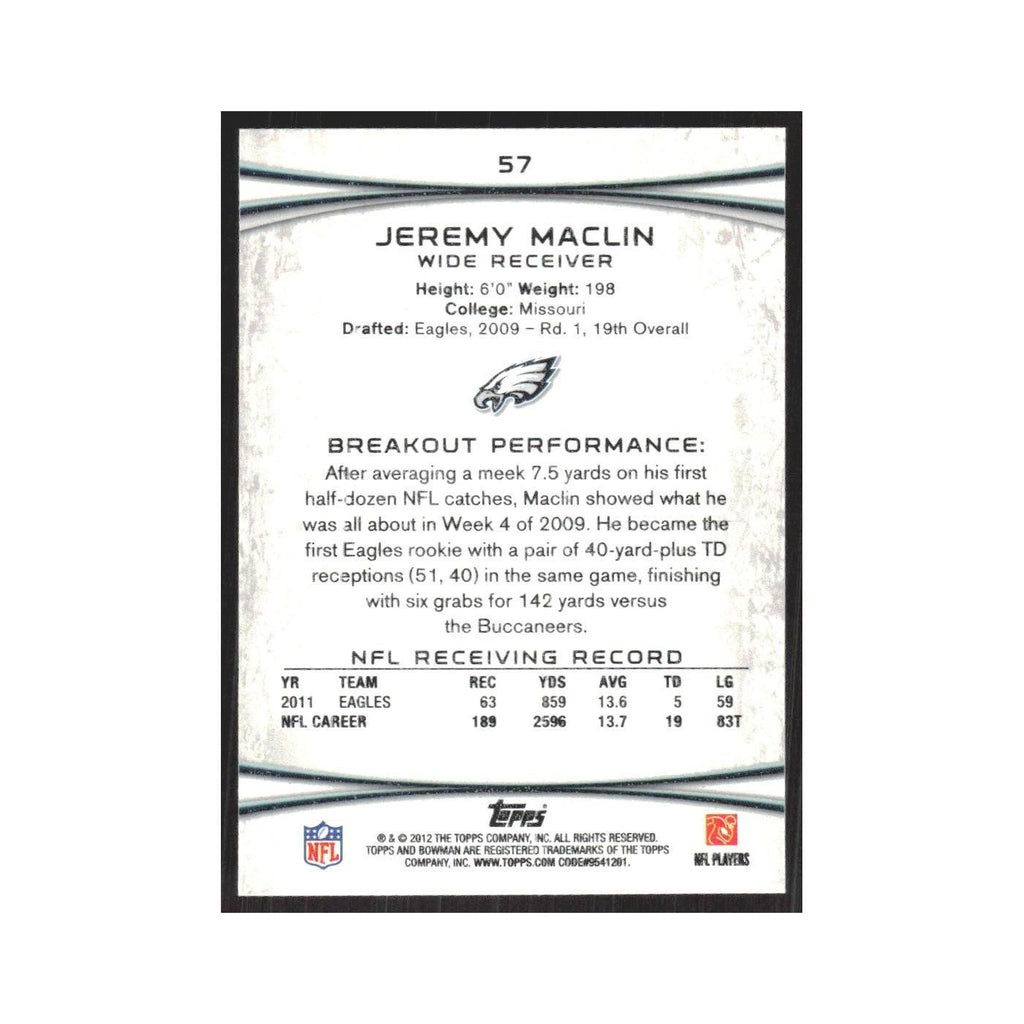 2012 Bowman Jeremy Maclin Eagles #57