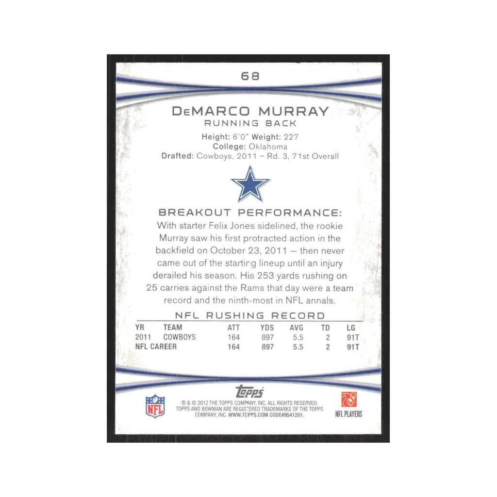 2012 Bowman DeMarco Murray Cowboys #68